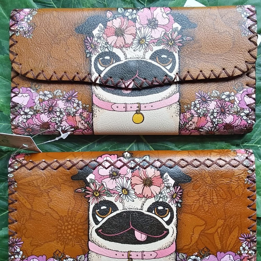 "Perky Pug" wallet - Picture 2 of 4